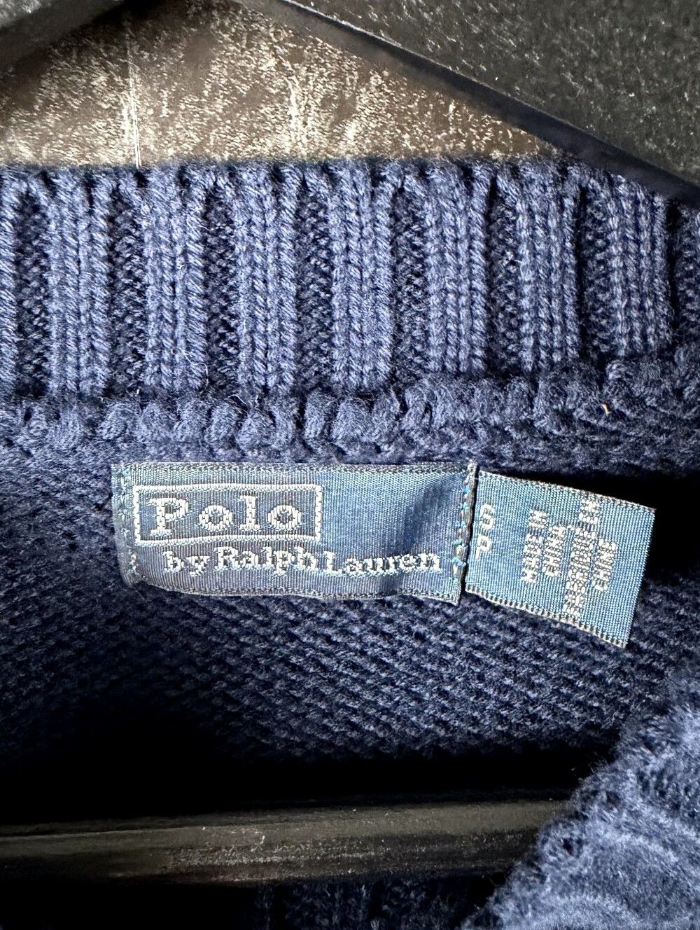 Polo Ralph Lauren Women's Blue USA Polo Bear Knit Sweater Small - Picture 3 of 5